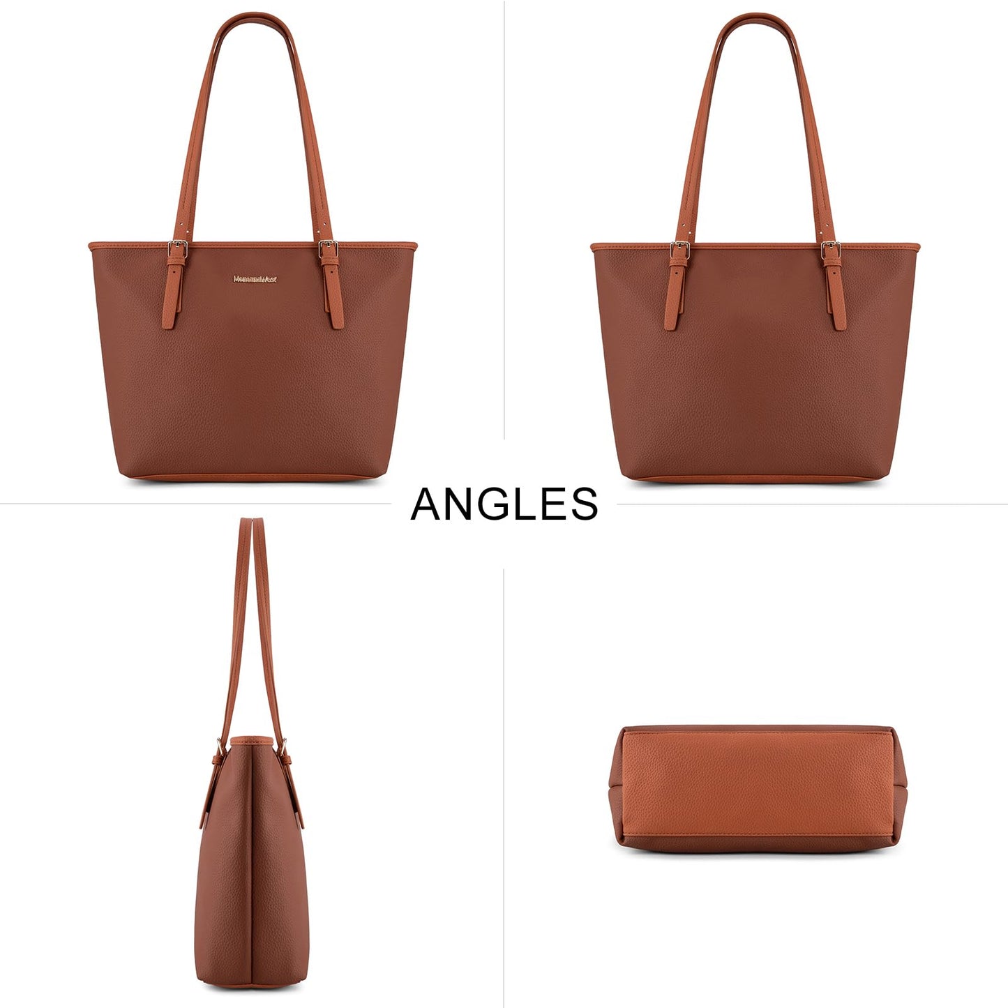 Montana West Women Tote Bag Large Leather Purses and Handbags for Women Top Handle Shoulder Satchel Hobo Bags MWC2-0282BR