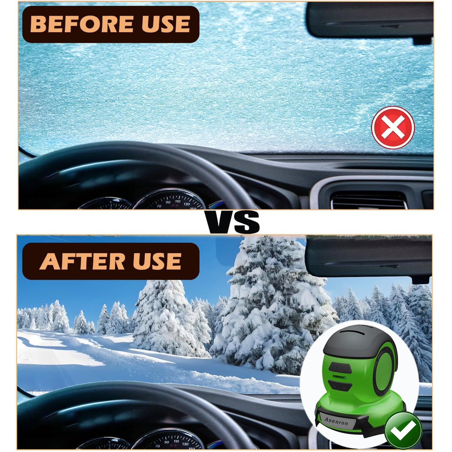 Electric Ice Scraper for Car Windshield, Cordless Electric Handheld Ice Scraper, Electric Snow Scraper for Window, 3 in1 Rechargeable Windshield Snow Remover, Electric Cleaner and Polisher for Car