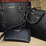 Montana West 3PCS Purses for Women Tote Bag and Wallet Set Shoulder Satchel Crossbody Bags Leather Handbag for Gift Travel Casual Work MWC3-C032WCF