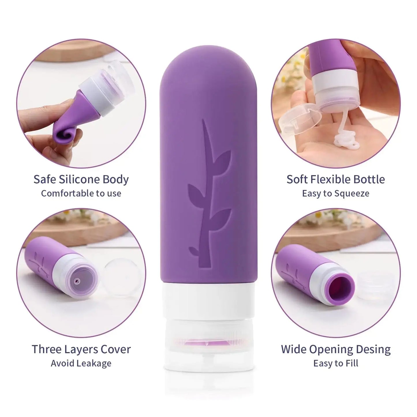Travel Containers for Toiletries, 18pack TSA Approved Travel Size Containers for Toiletries