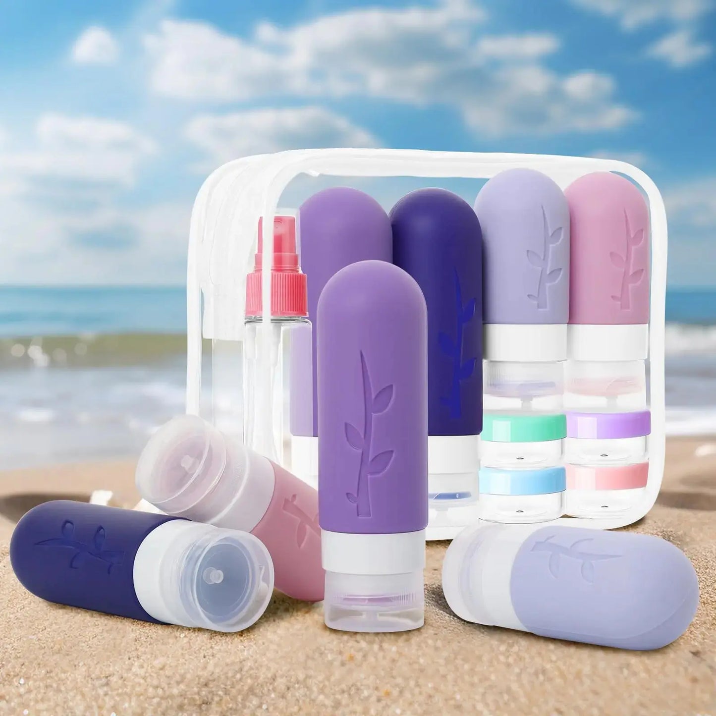 Travel Containers for Toiletries, 18pack TSA Approved Travel Size Containers for Toiletries