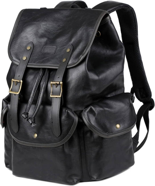 Leather Laptop Backpack – 15.6″ Eco-Friendly Professional Pack