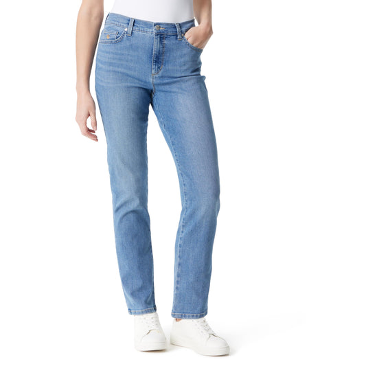 Gloria Vanderbilt Women's Amanda Classic High Rise Tapered Jean Standard, Grand Rapids Whiskers
