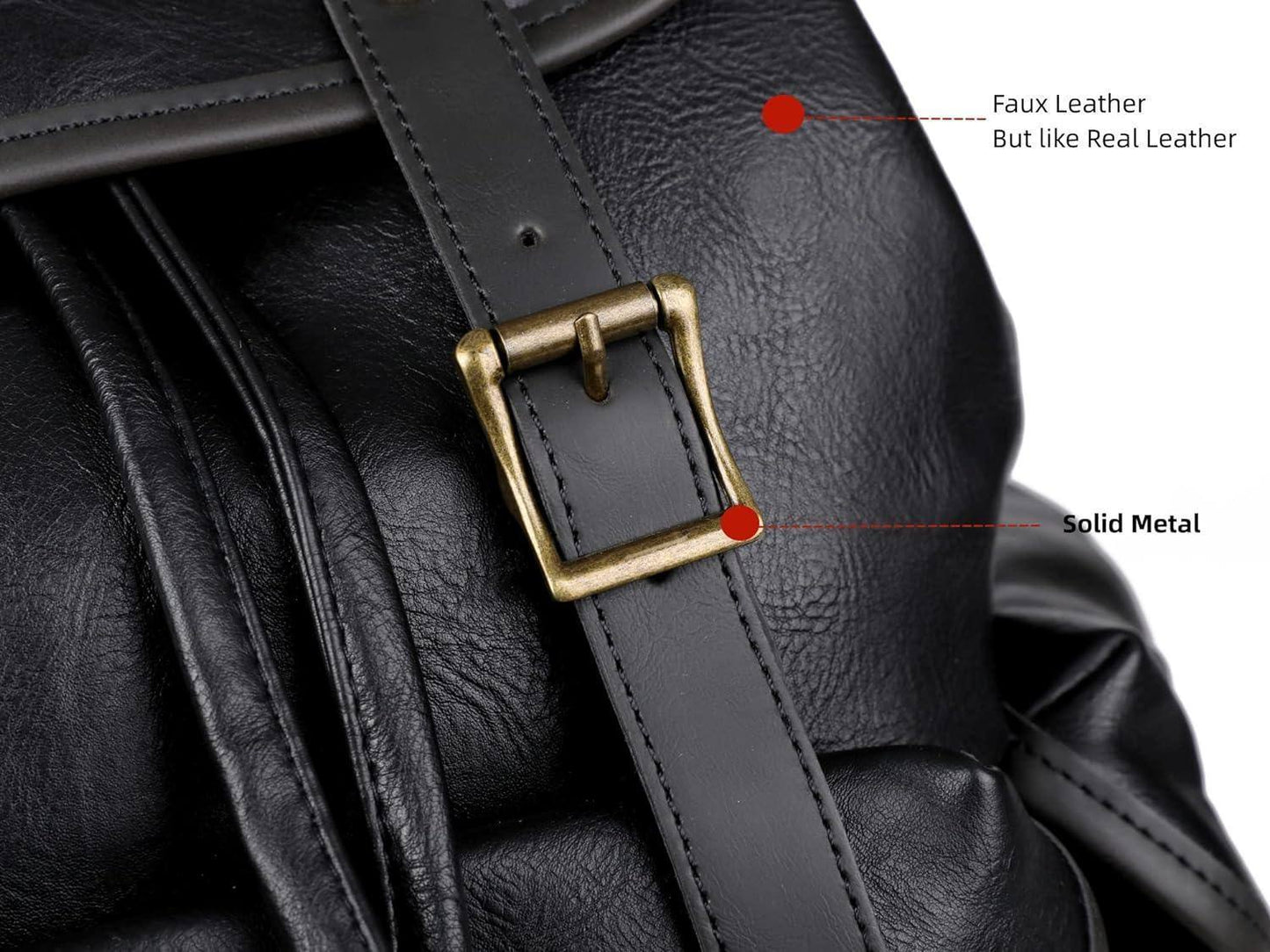 Leather Laptop Backpack – 15.6″ Eco-Friendly Professional Pack