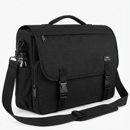 Nylon Messenger Bag – Water-Resistant 15.6″ Laptop Crossbody