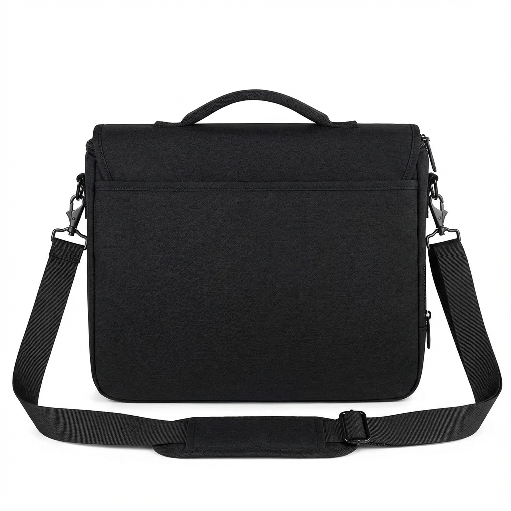 Nylon Messenger Bag – Water-Resistant 15.6″ Laptop Crossbody