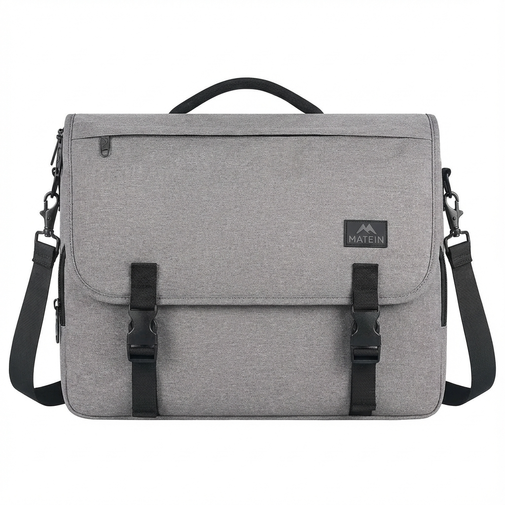 Nylon Messenger Bag – Water-Resistant 15.6″ Laptop Crossbody