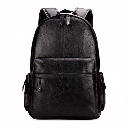 Men’s Leather Backpack – 15.6 Laptop Ready Scratch-Resistant