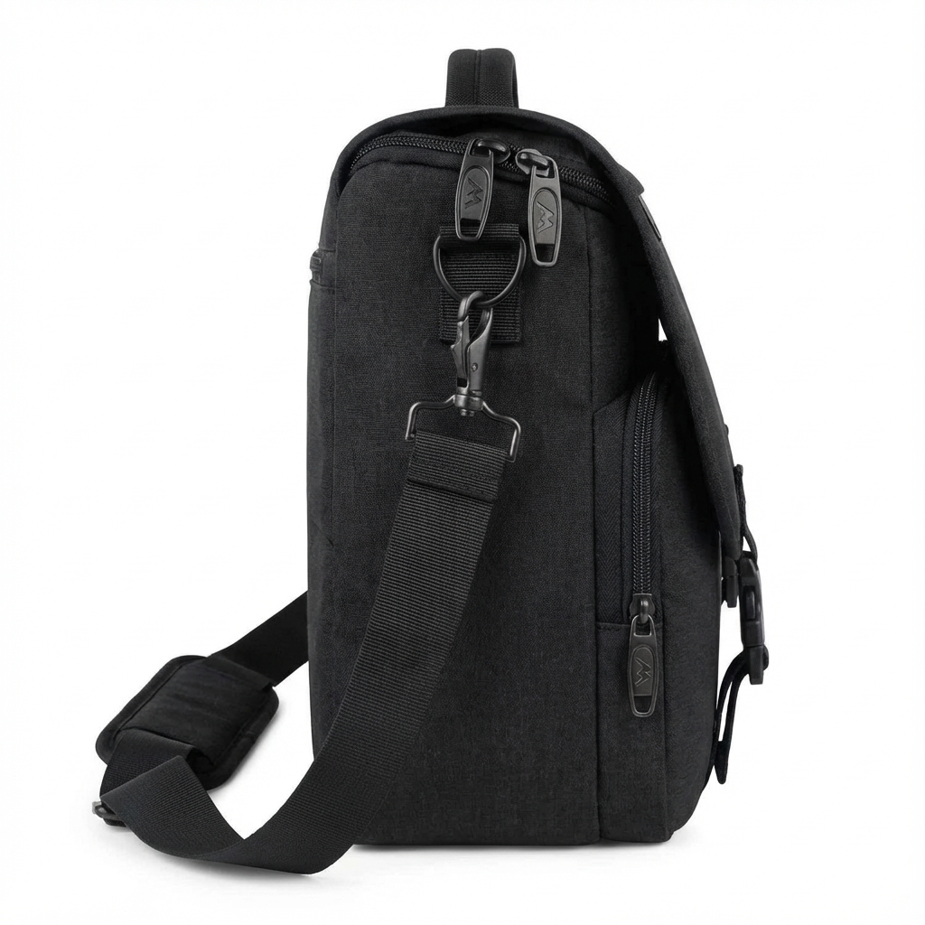 Nylon Messenger Bag – Water-Resistant 15.6″ Laptop Crossbody