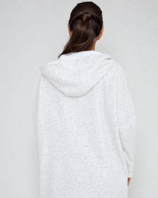 Cozy Comfort  Zip Up Hoodie Jacket Gray